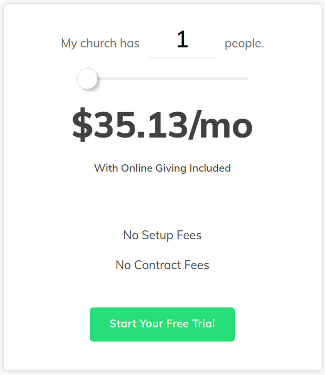 simplechurch-crm pricing