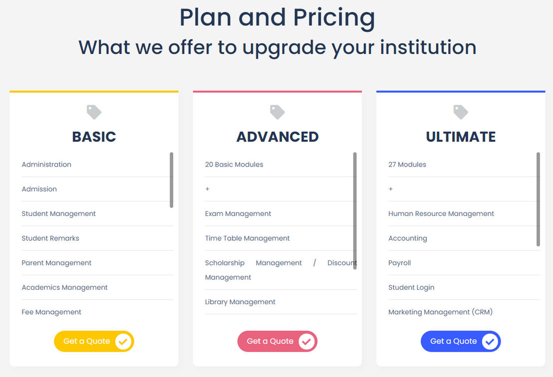 smart-school-erp pricing