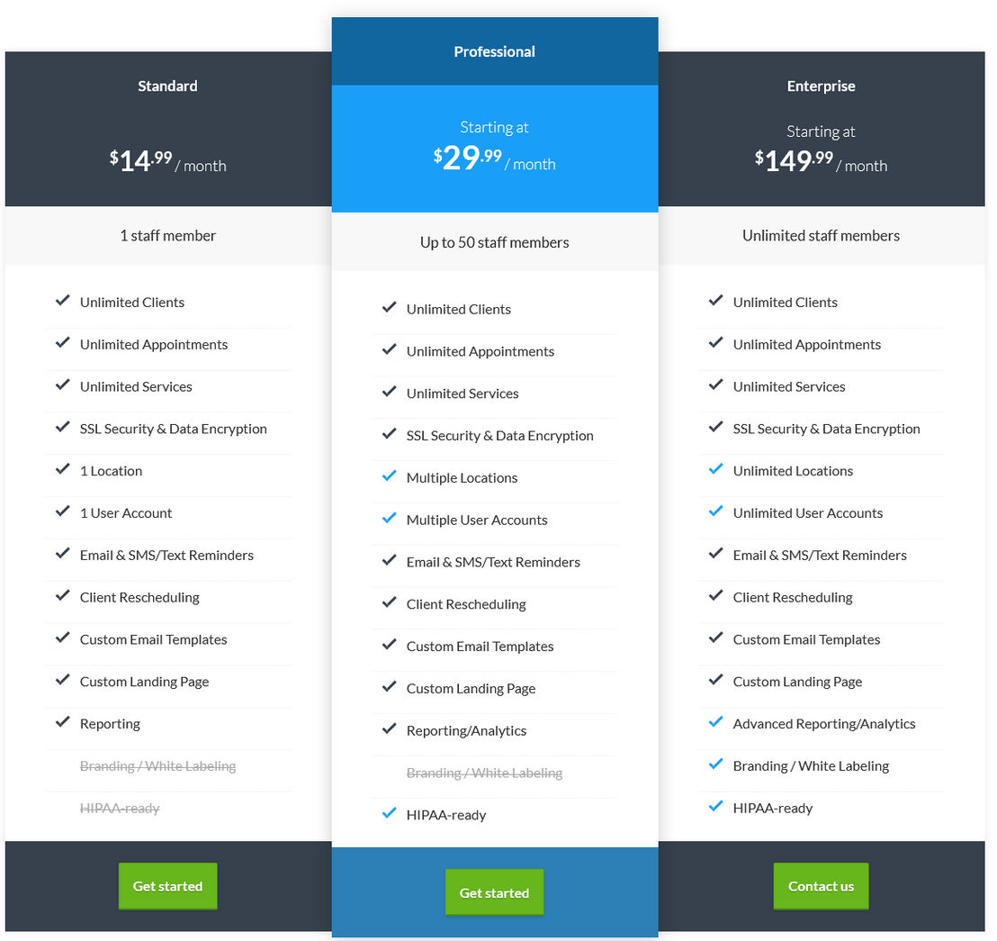 snapappointments pricing