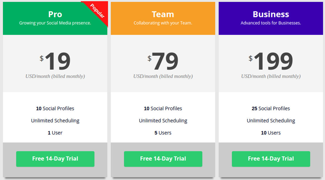 Socialdraft pricing