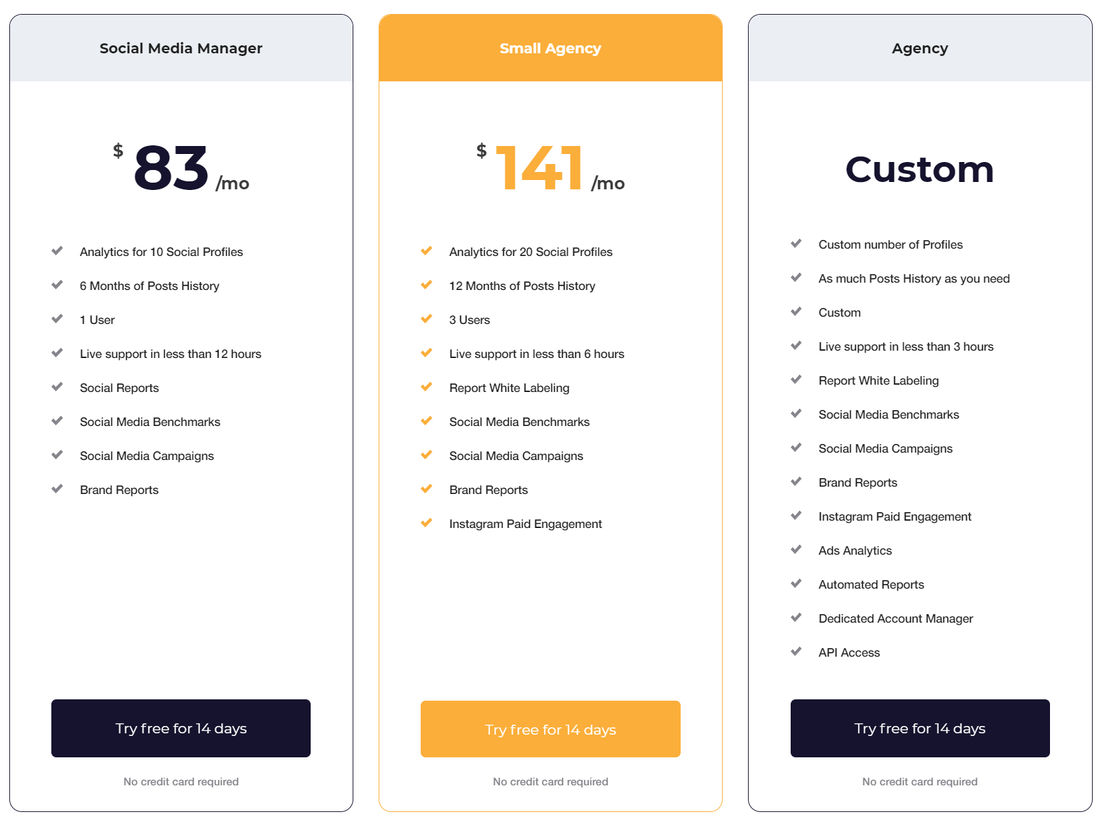 Socialinsider pricing