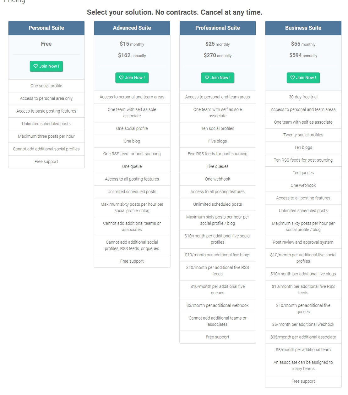 socialoomph pricing