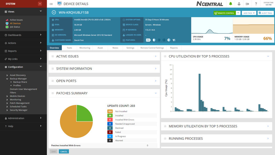 SolarWinds MSP Remote Monitoring & Management Demo - N-central Direct Support-thumb