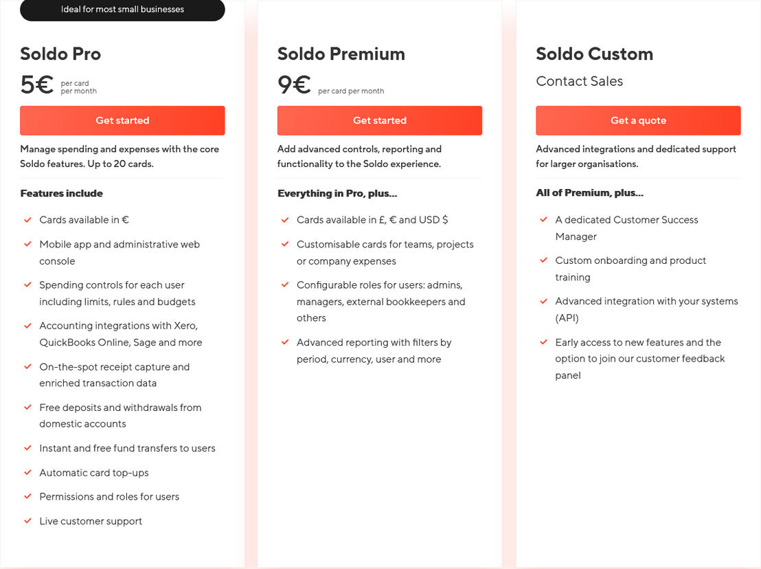 Soldo pricing