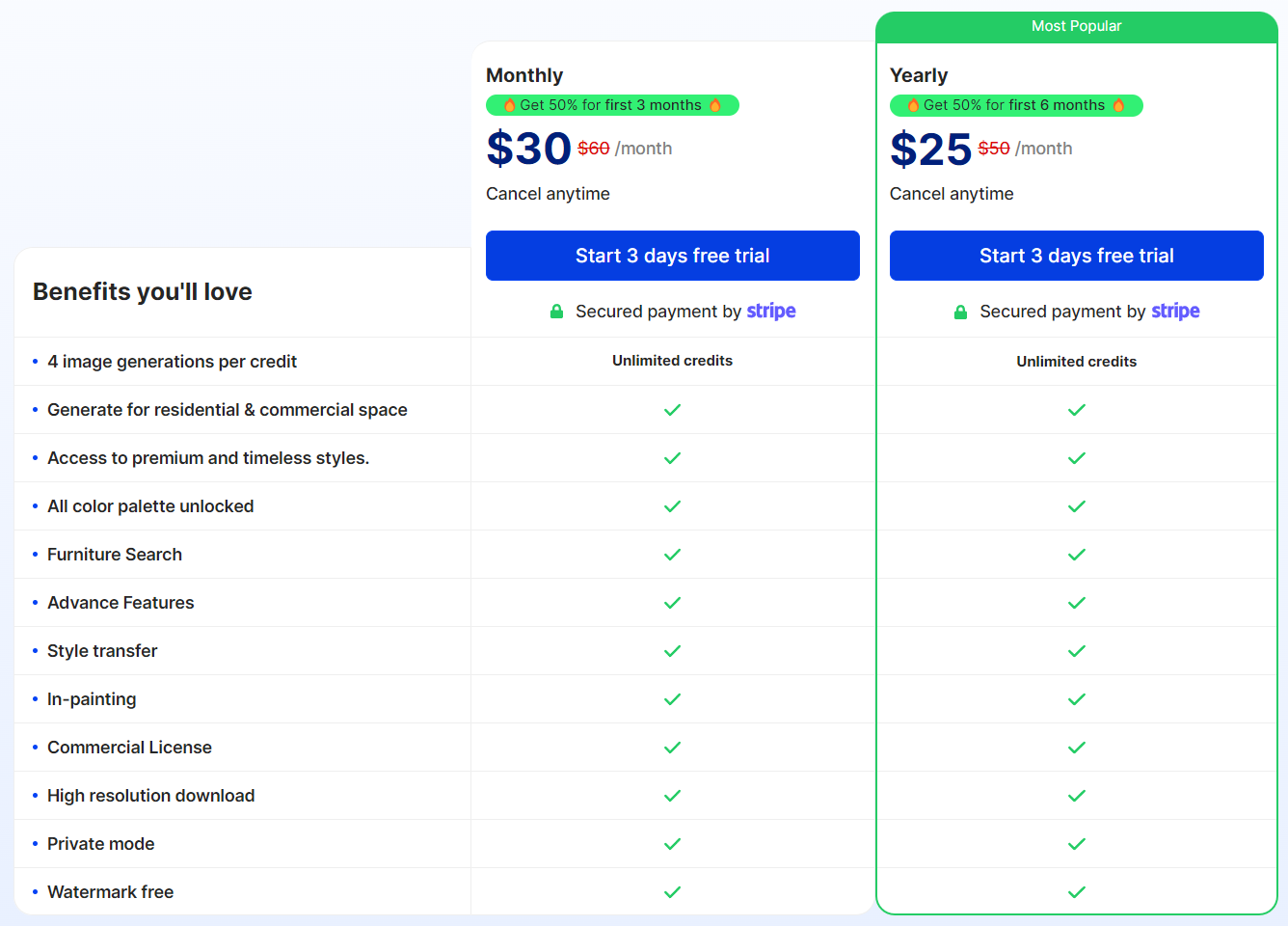 Spacely AI pricing