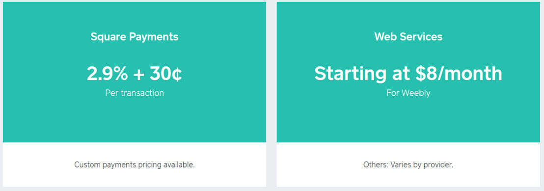 square-ecommerce pricing