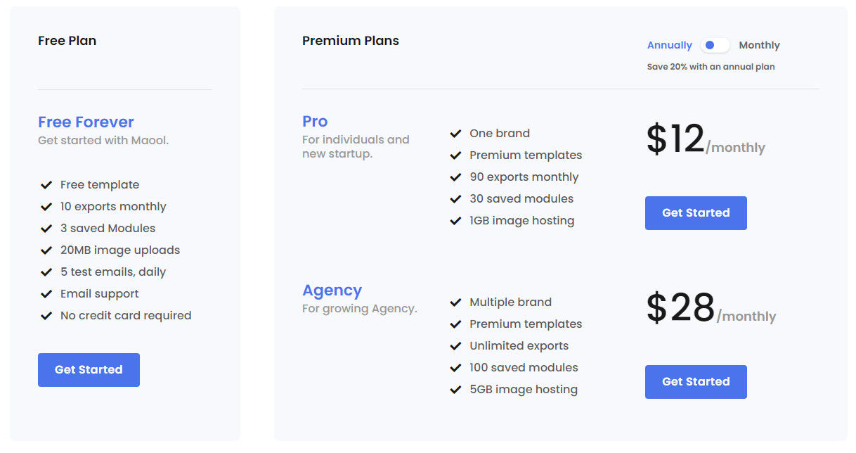 Starto pricing