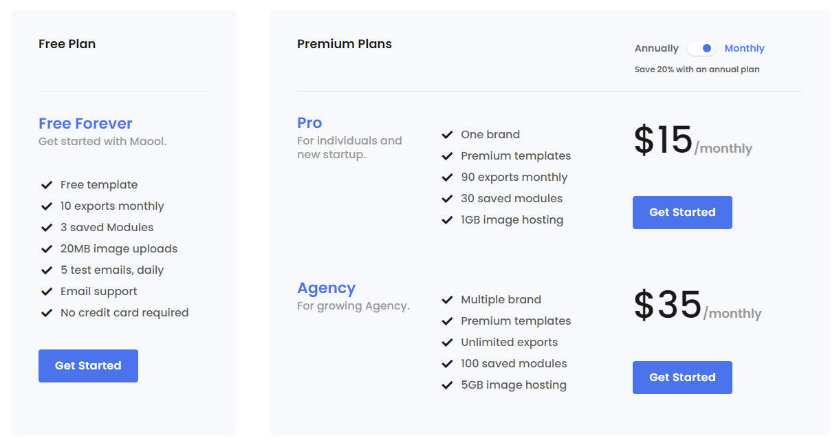 Starto pricing