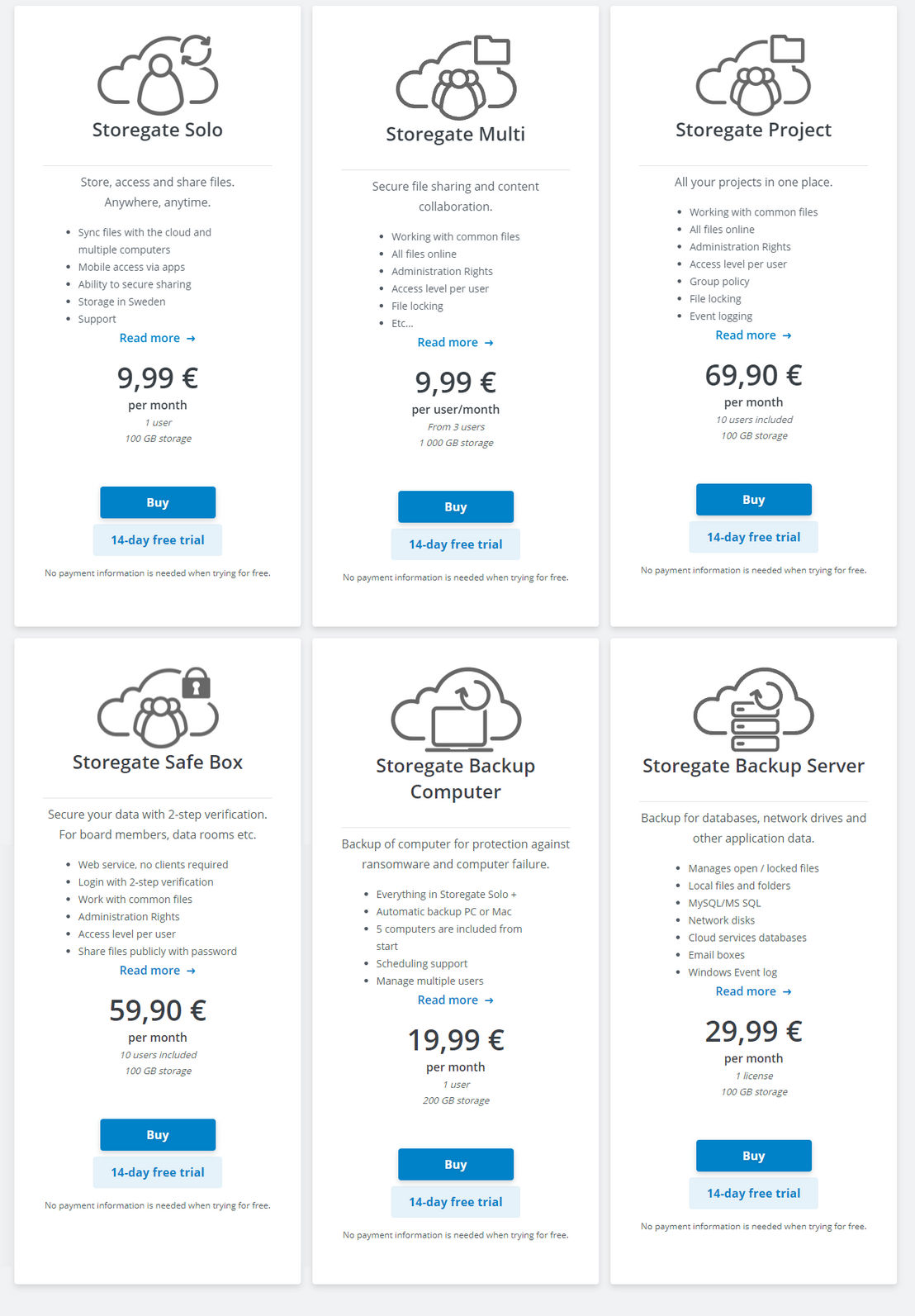 storegate pricing