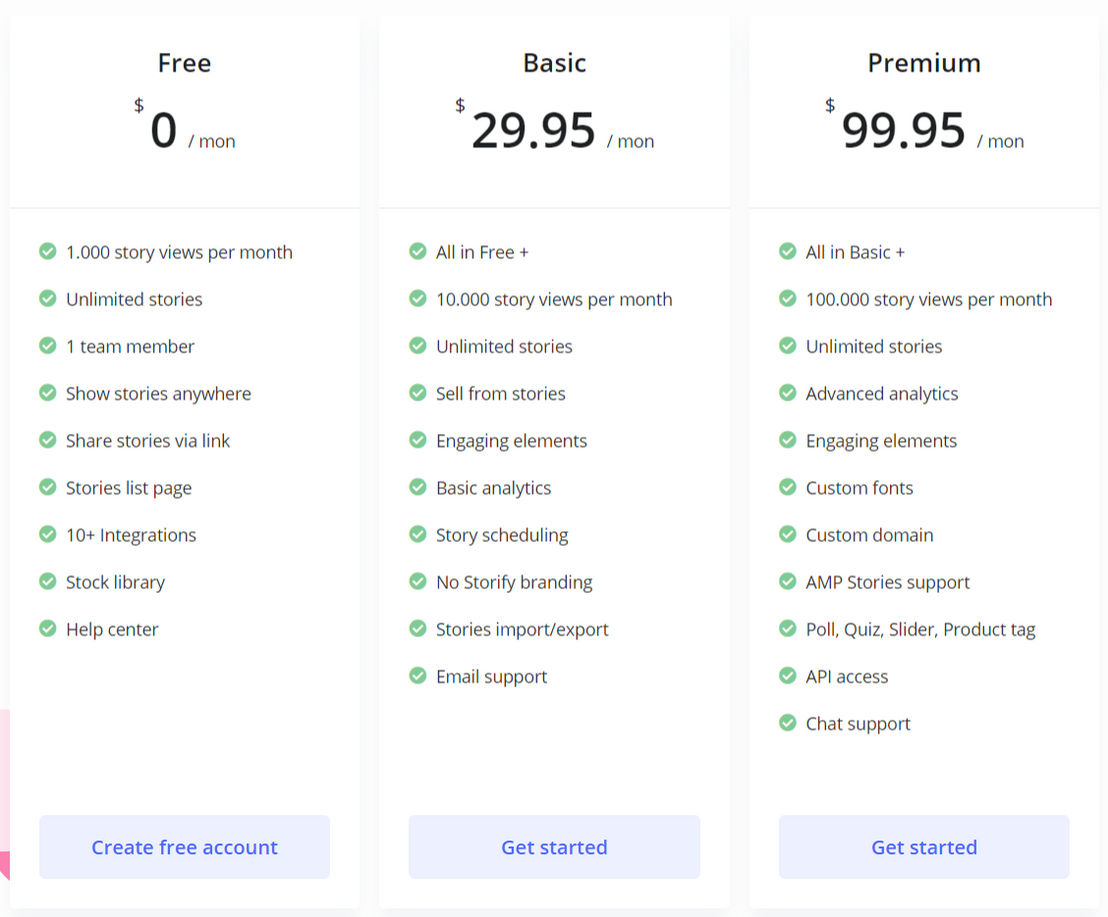 storifyme pricing