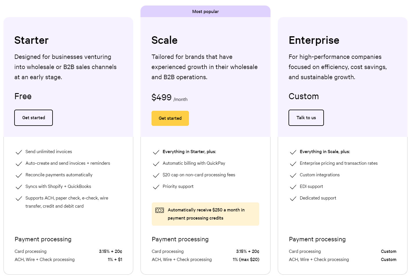 streamlined pricing