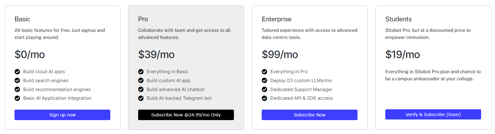 sttabot pricing