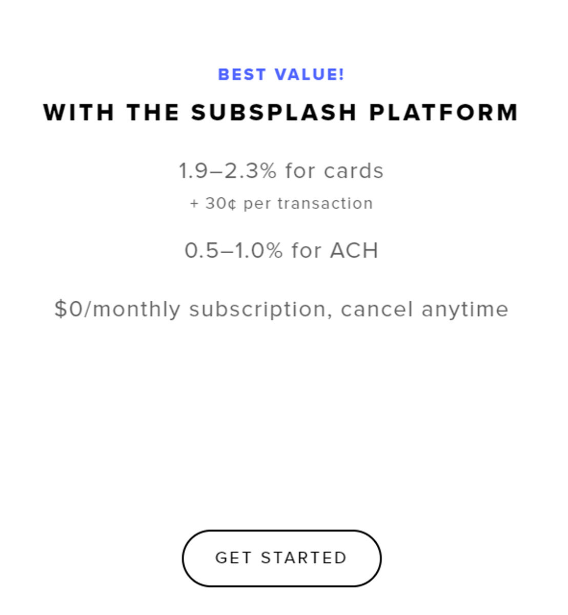 Subsplash pricing