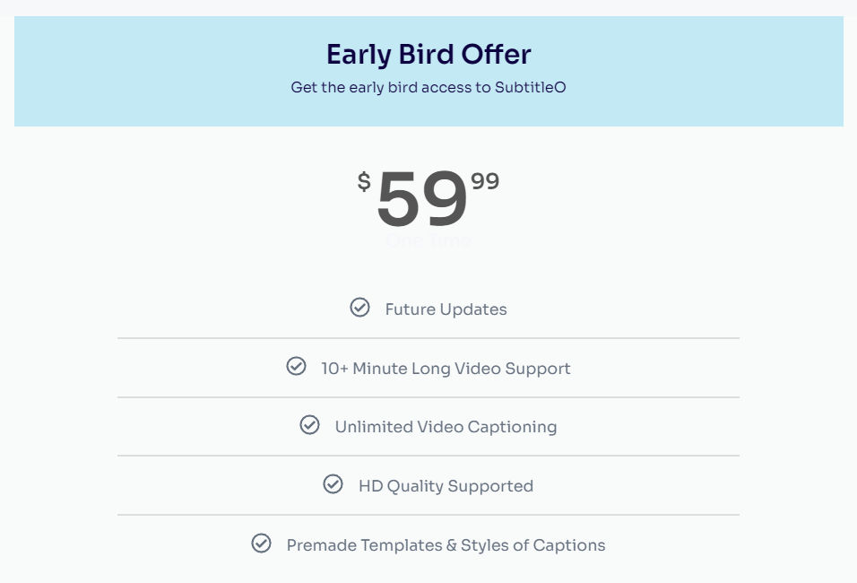 subtitleo pricing