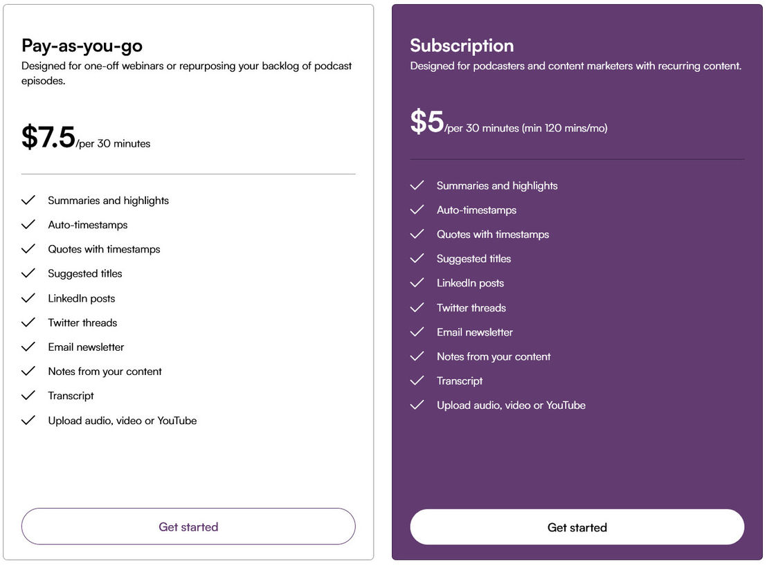 summaraize pricing