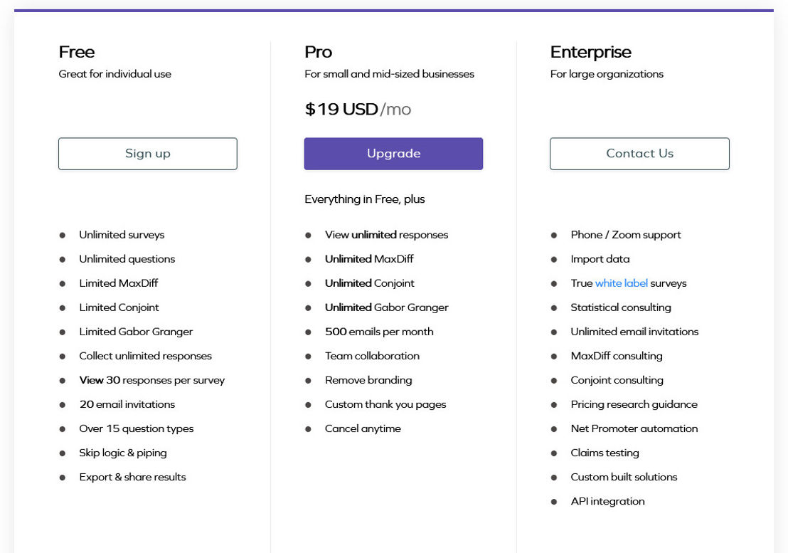 surveyking pricing