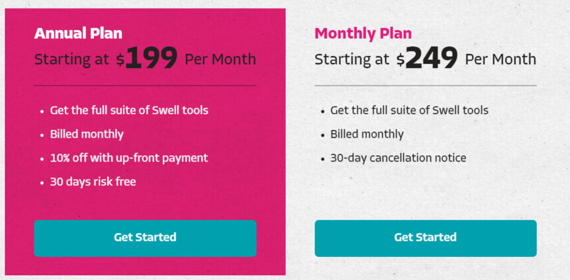 swellcx pricing