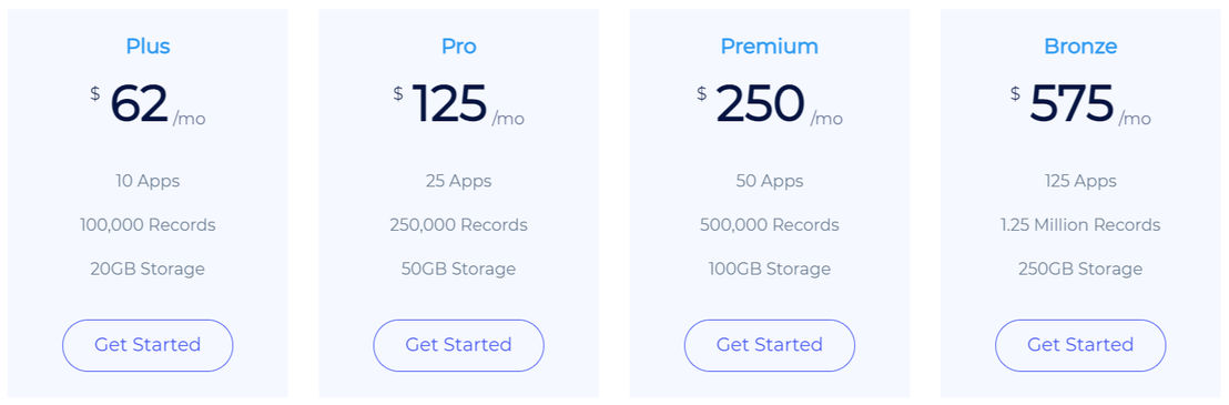 Tadabase pricing