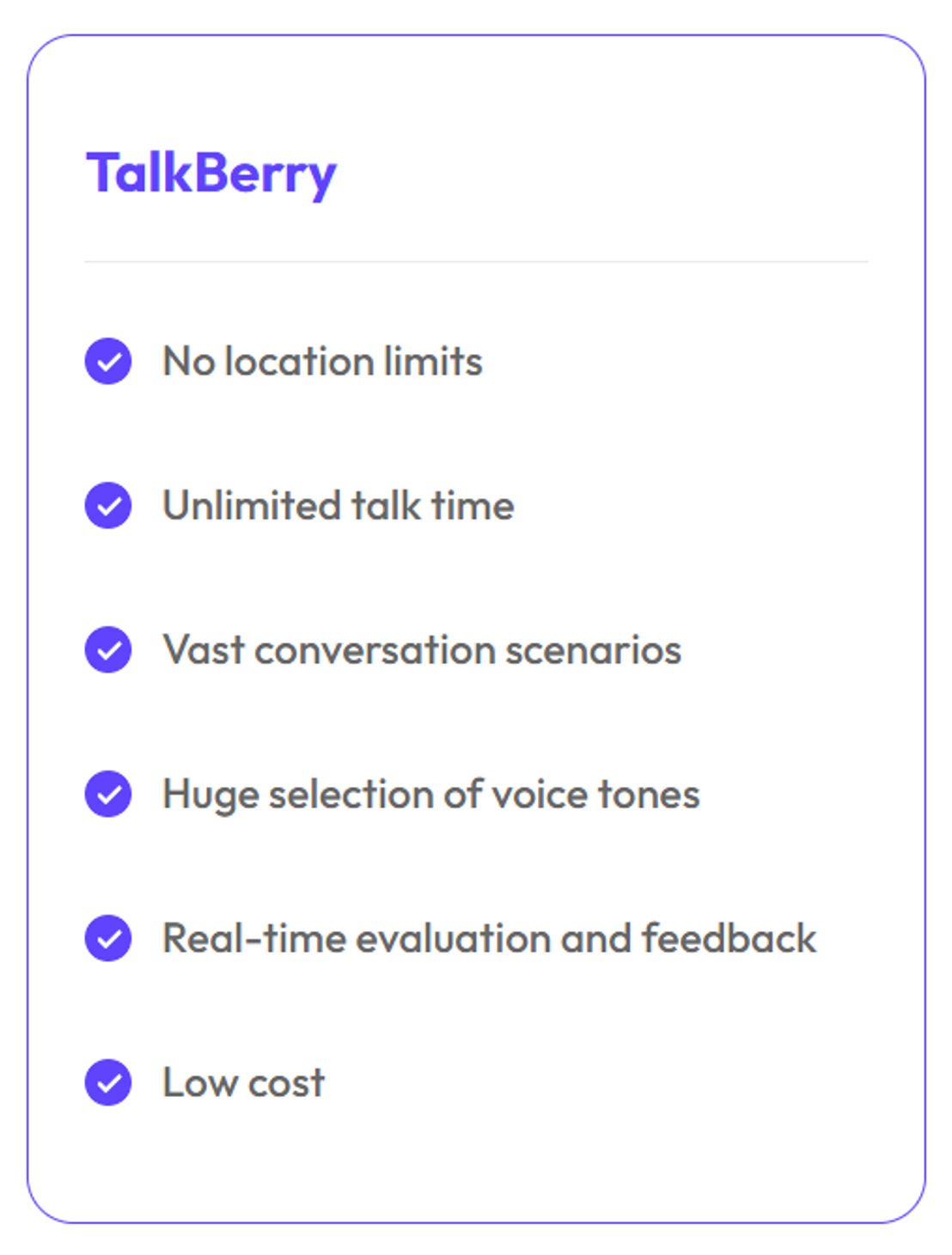 talkberry pricing