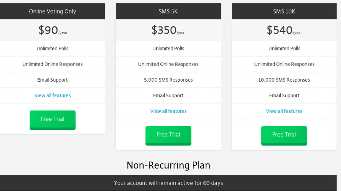 TallySpace pricing