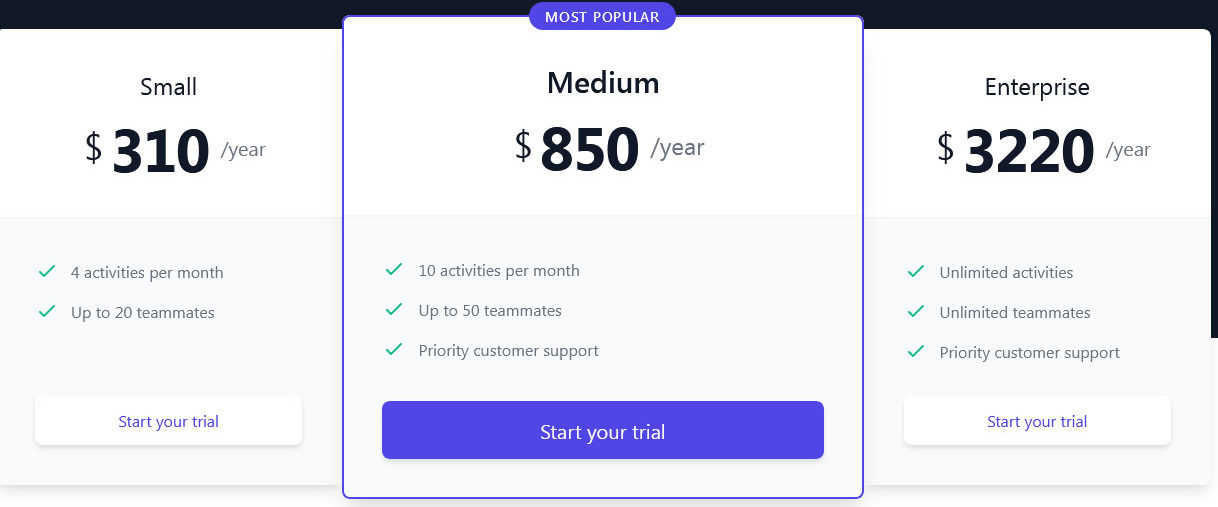 teamdynamic pricing