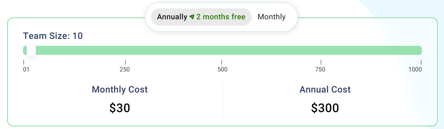 TeamTrace pricing