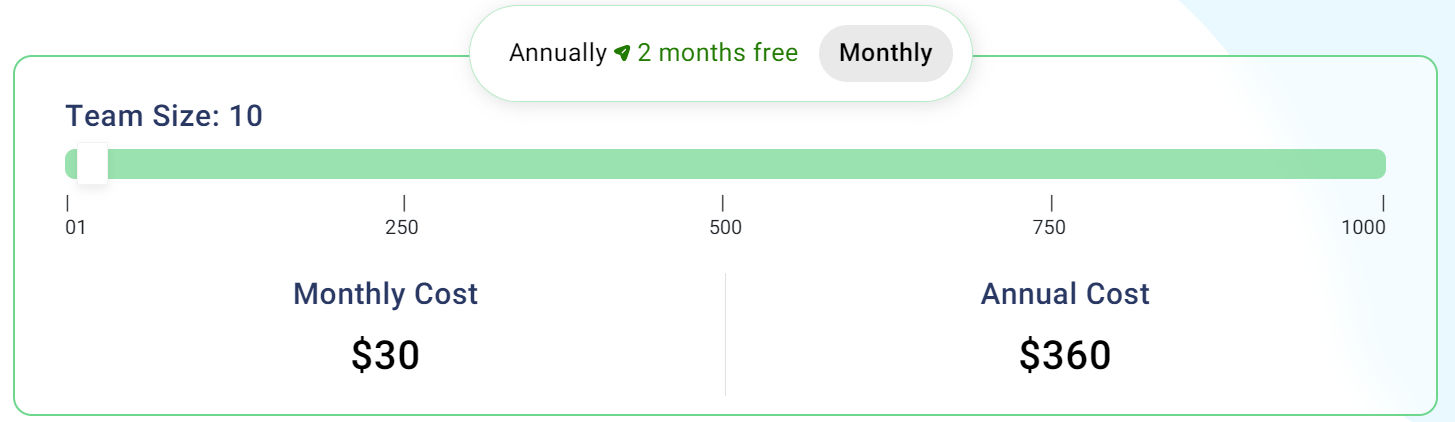 TeamTrace pricing