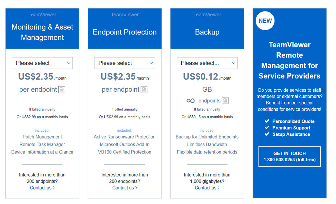 TeamViewer Website Monitoring pricing