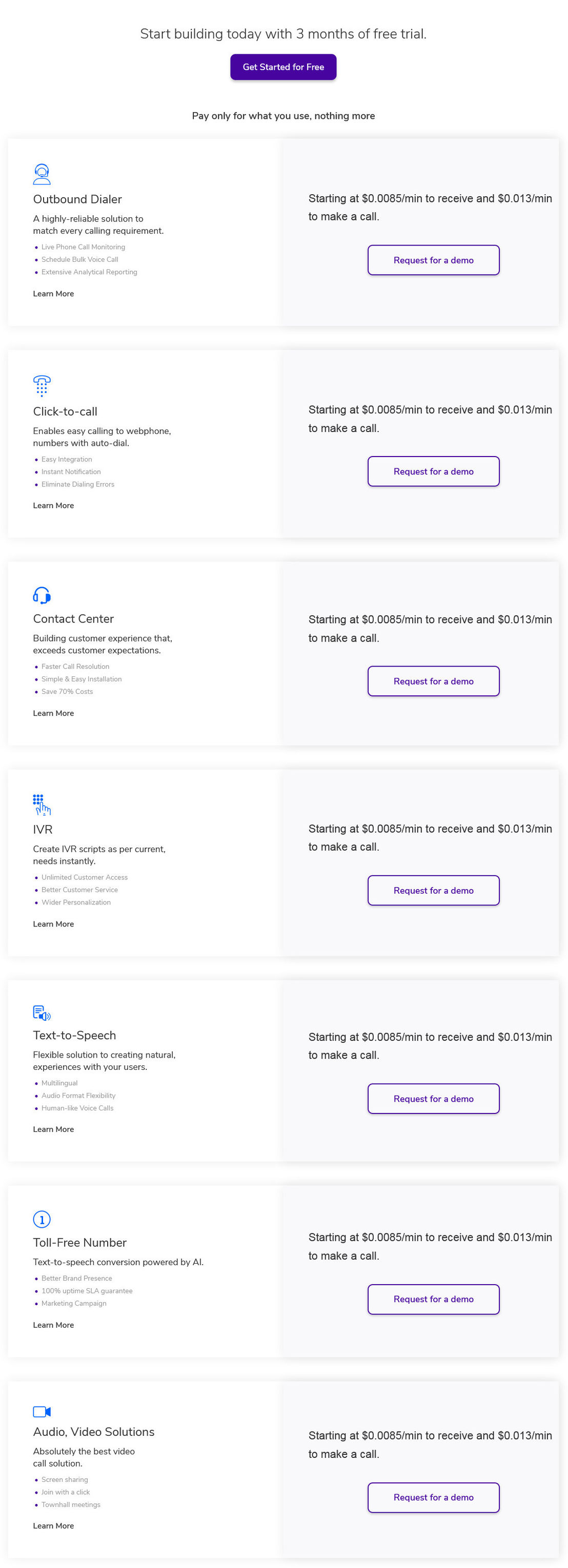 Telemo pricing