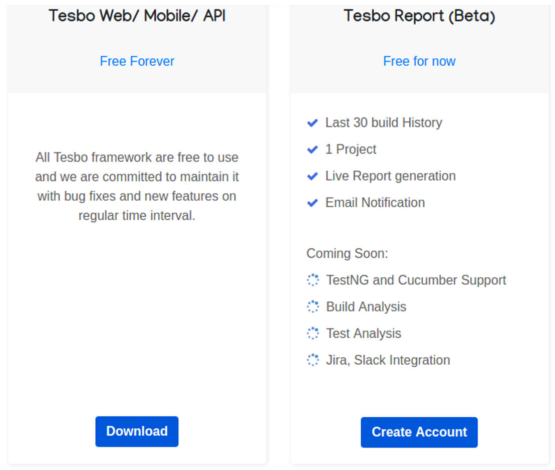 tesbo pricing