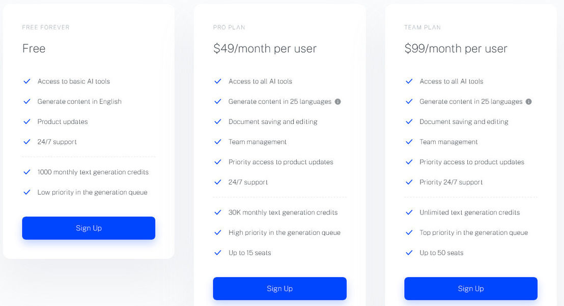 textwizard pricing