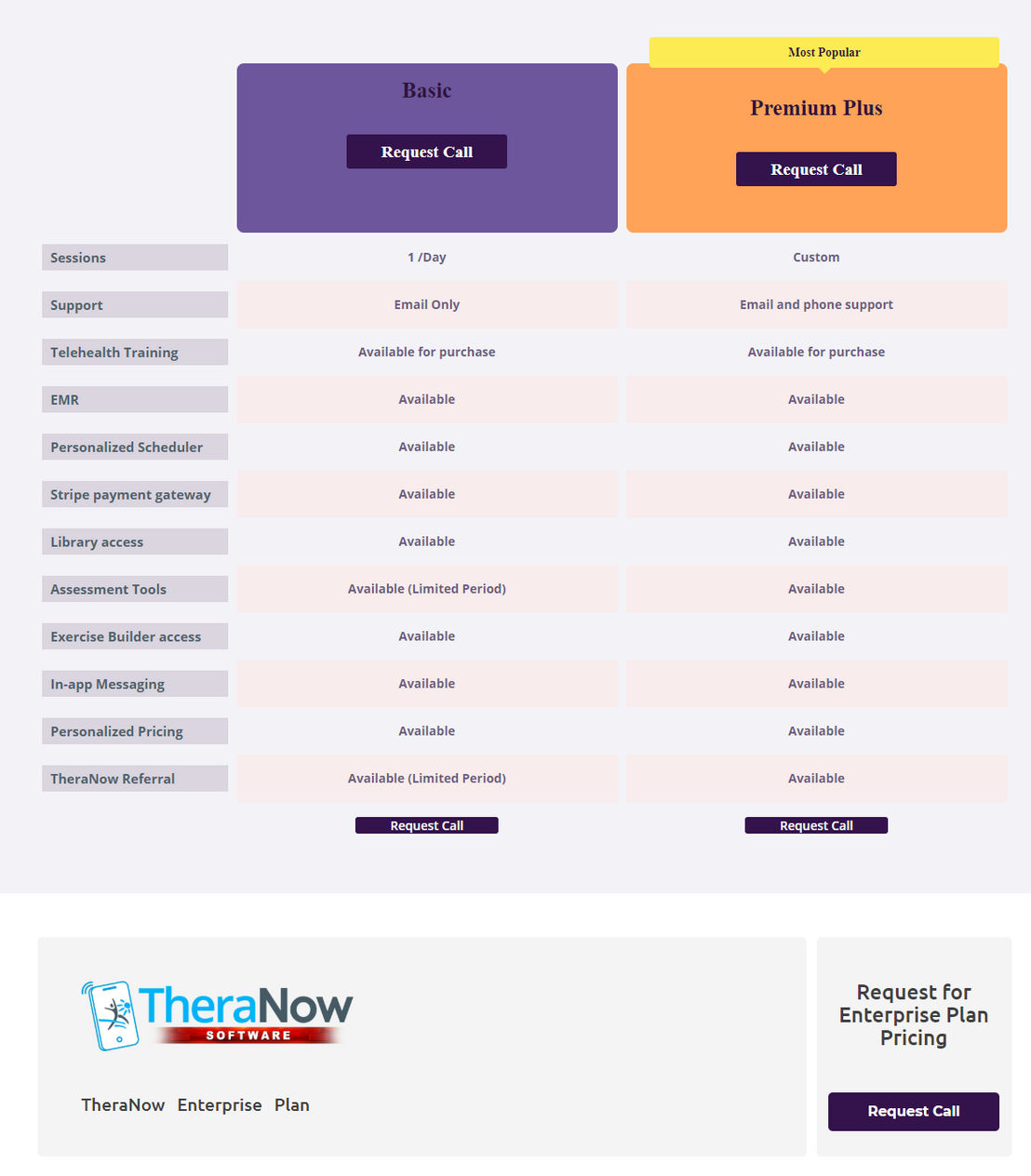 TheraNow pricing