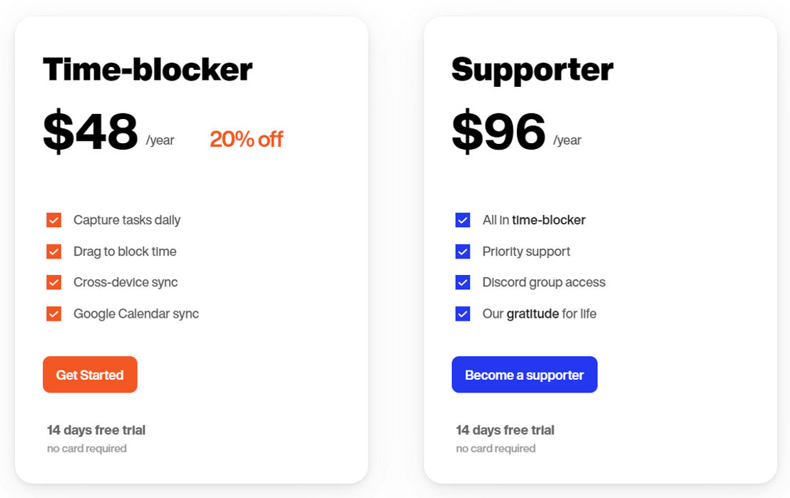 Tiblo pricing