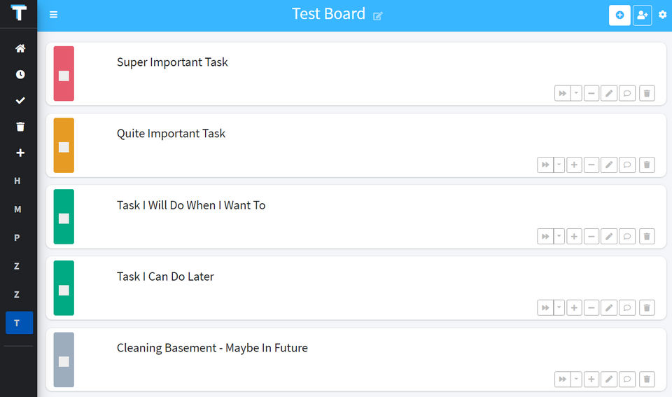 TideTask : Dashboard screenshot