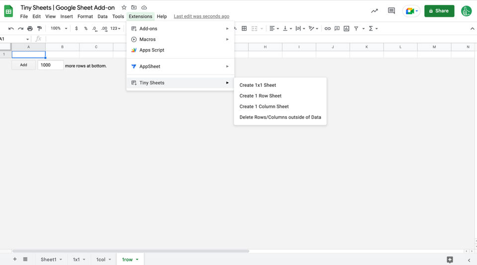 Google Sheet Add-Ons