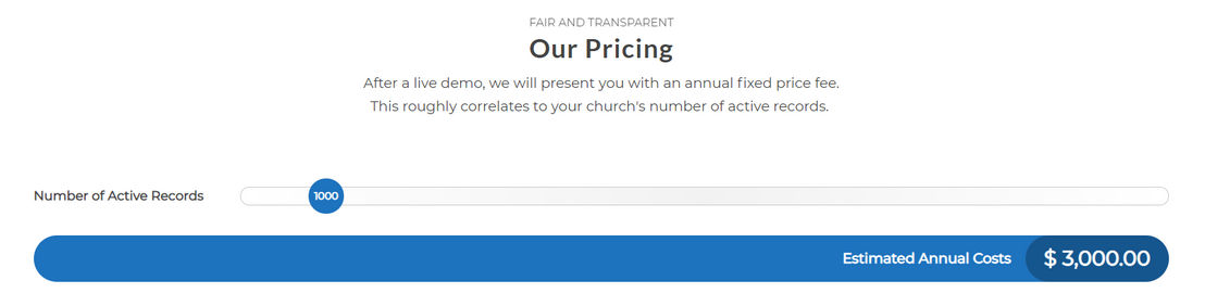 touchpoint-church-management-software pricing