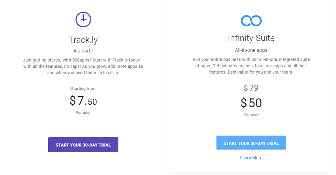 Track.ly pricing