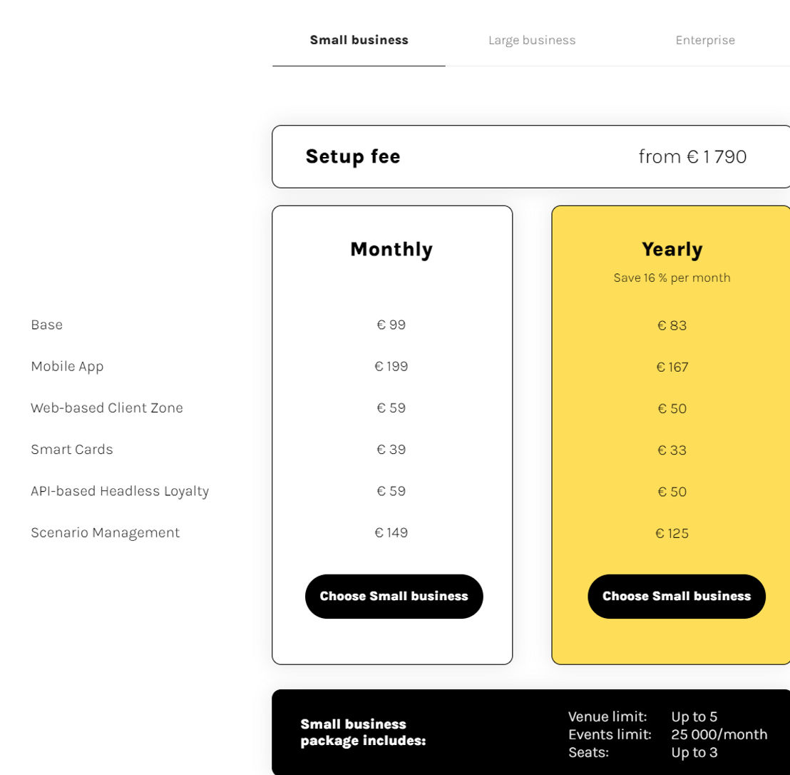 trifft-loyalty-cloud pricing