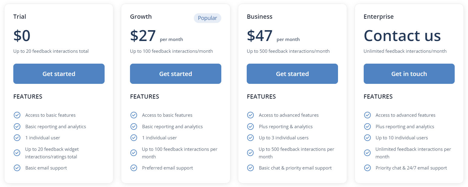 TrustLoop pricing