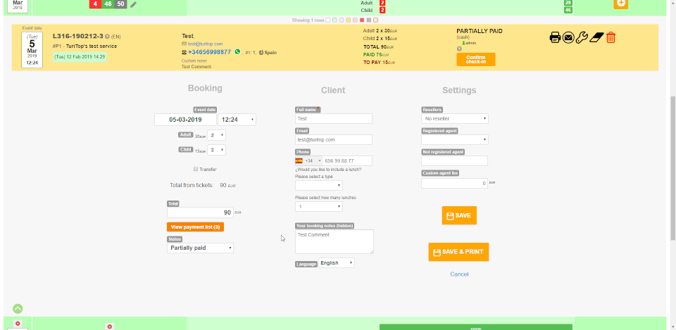 How to configure partial payments 