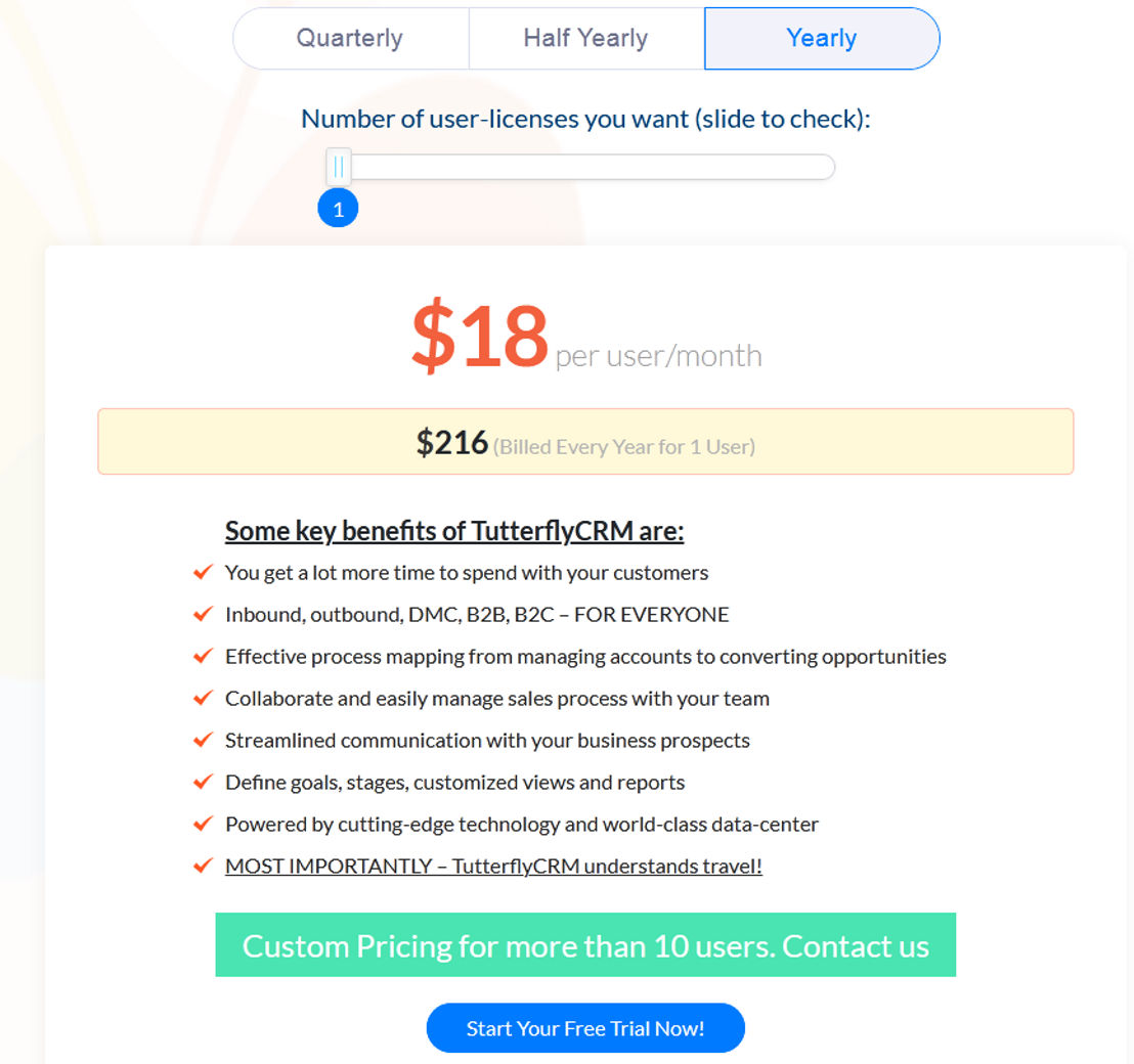 tutterflycrm pricing