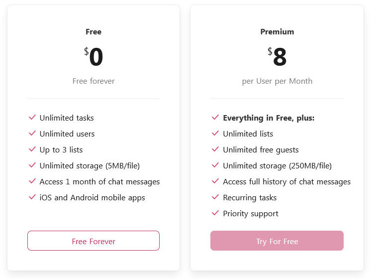 Upbase pricing