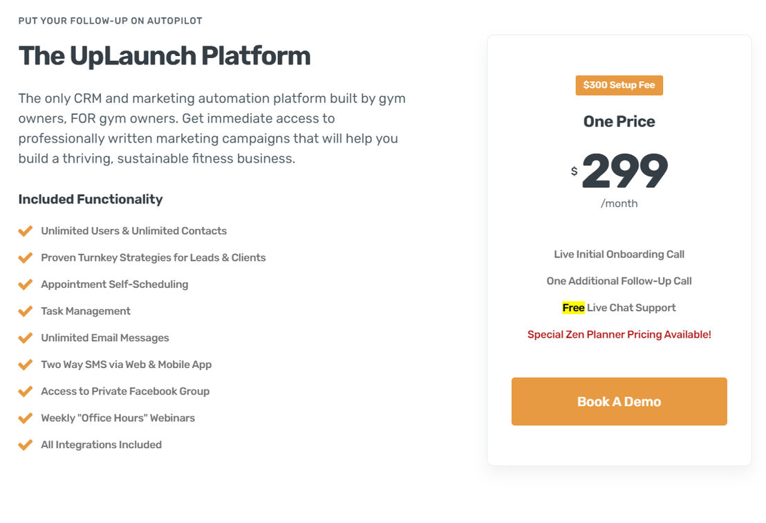 UpLaunch pricing