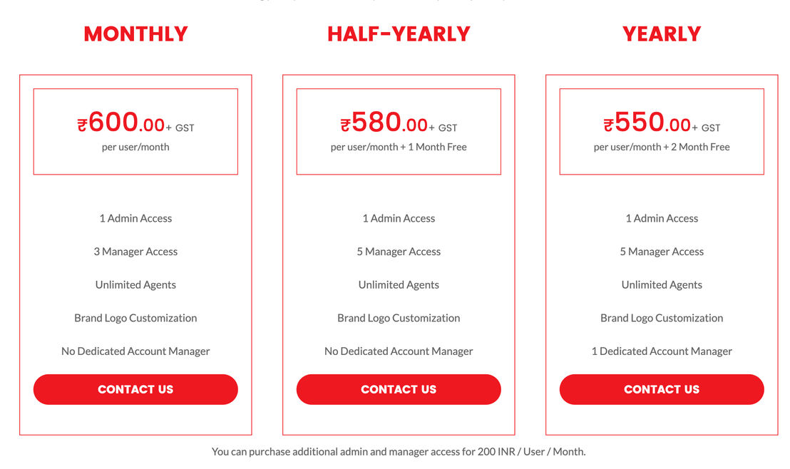 UpTeam pricing