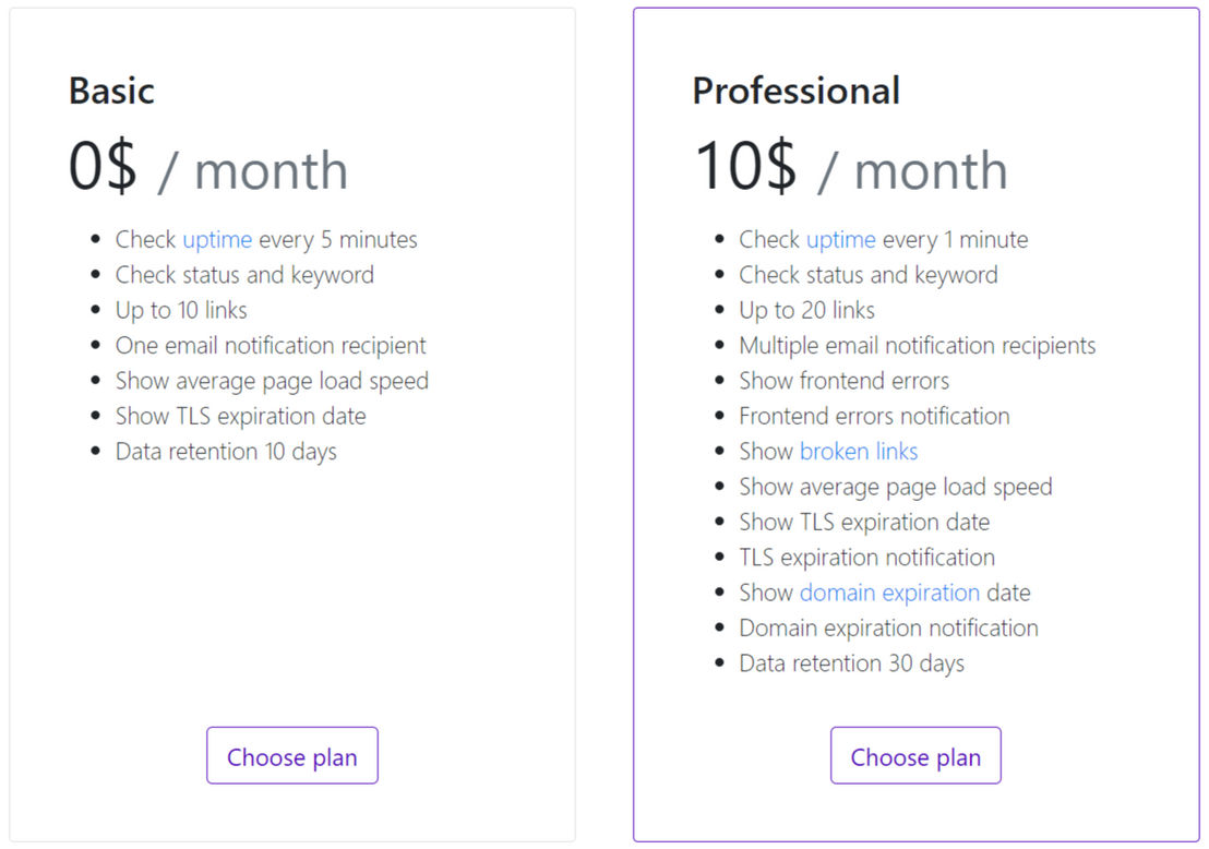 uptime-onl pricing