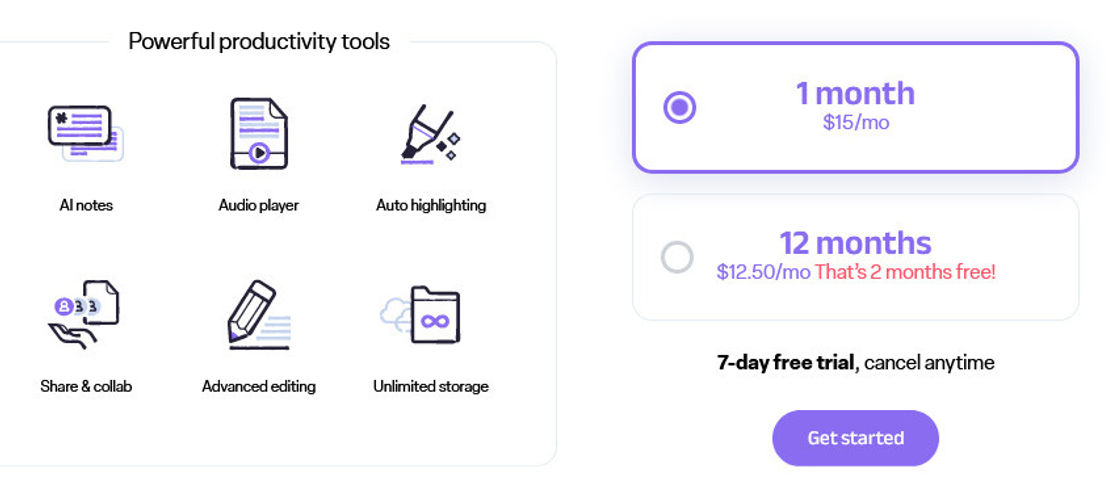 Upword pricing