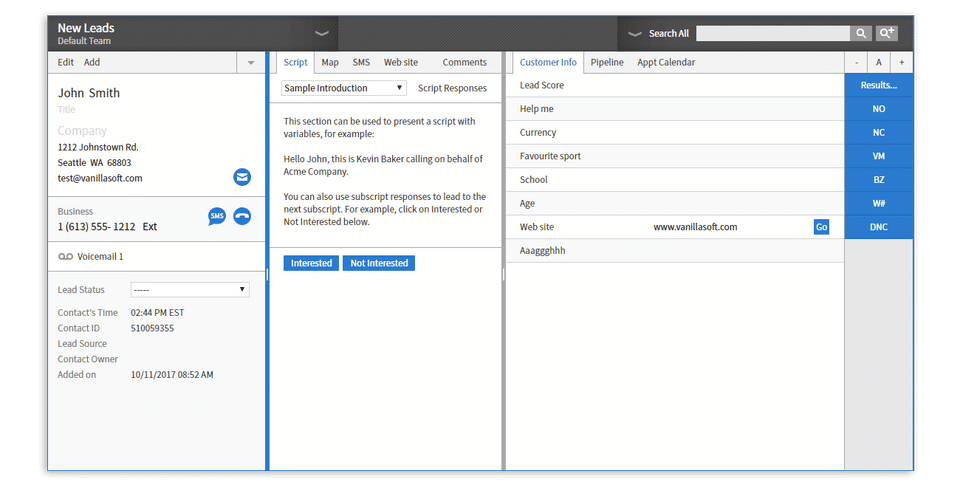 Lead routing integration