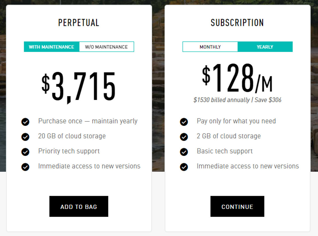 Vectorworks Landmark pricing