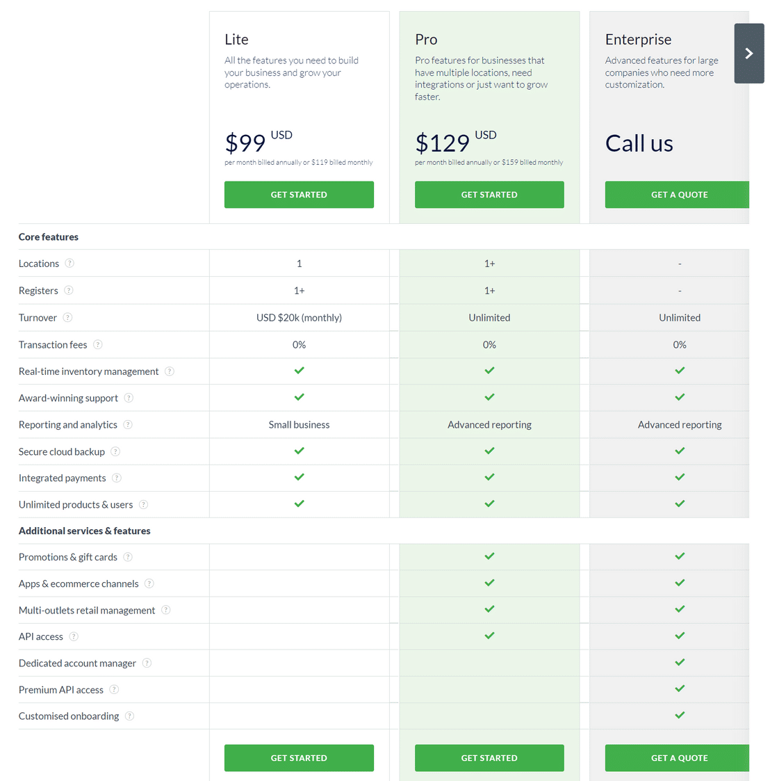 vend-pos pricing