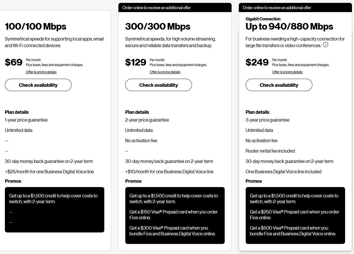 Verizon Cloud pricing